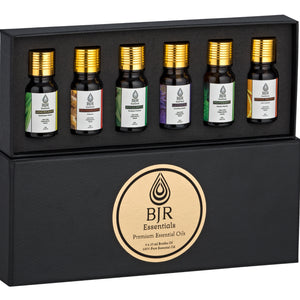 BJR Essentials 500ml Premium Essential Oil Diffuser, also with 6 pack of premium therapeutic grade essential oils set.
